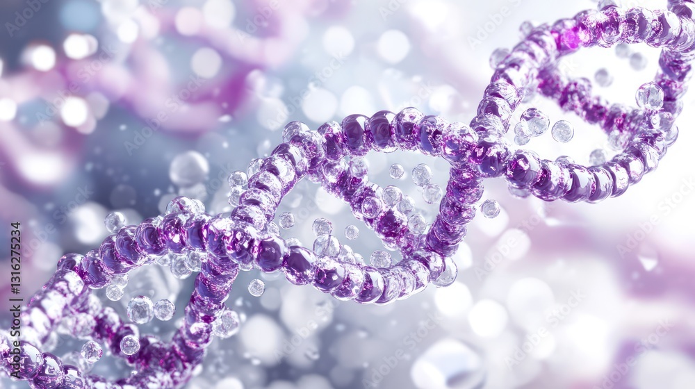 Poster dna structure in abstract background