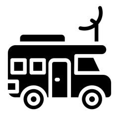 Motorhome Vector Design Icon Style