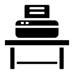 Printer Stand Vector Design Icon Style