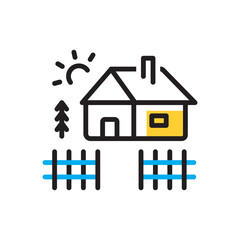 Multi color icon for yard