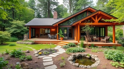A house in the middle of nature
