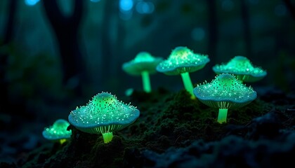 mushrooms in the forest