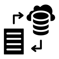Data Transformation Vector Design Icon Style