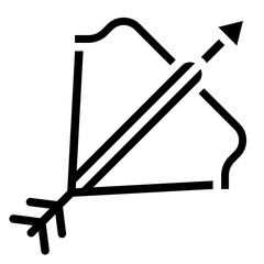 Crossbow Vector Design Icon Style