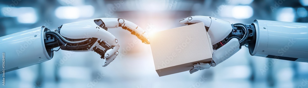 Poster advanced robotic arms for handling fragile packages in an industrial environment