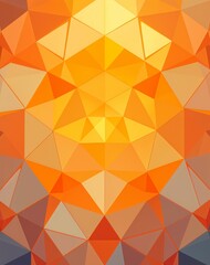 Obraz premium Abstract geometric background with orange triangles
