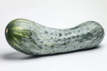 Fresh culinary cucumber vegetable on a clean surface with textured skin delicious organic nutrition