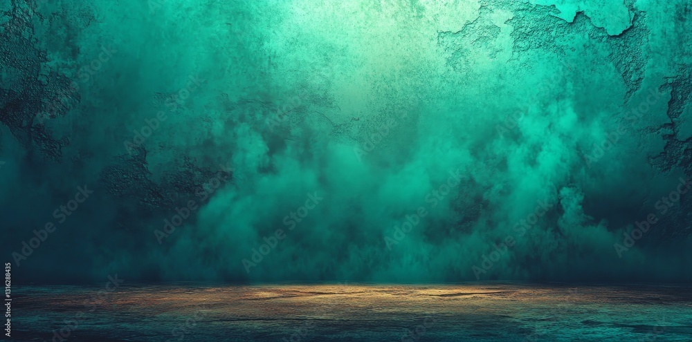 Poster grunge turquoise serves as the basis for this background, which boasts a light center and shadowy ed