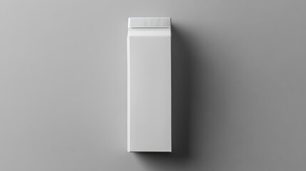 Blank White Carton Packaging Mockup on Grey Background