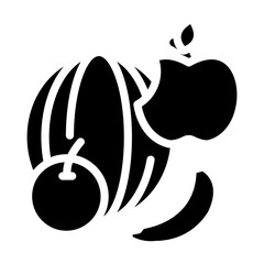 Tropical Fruits Vector Design Icon Style