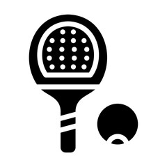 Paddleball Vector Design Icon Style