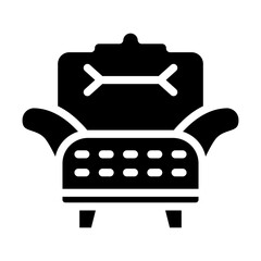 Armchair Vector Design Icon Style