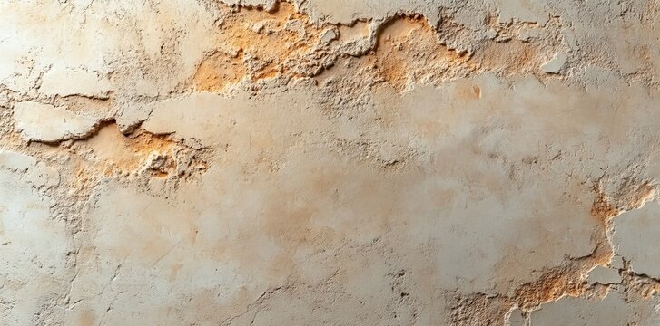 A beige wall features parallel lines made by decorative plastering