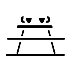 Picnic Table Vector Design Icon Style