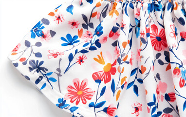 Obraz premium Soft and Stylish A Close Up of a Light and Airy Sundress Isolated on white background