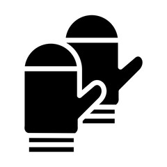 Mittens Vector Design Icon Style