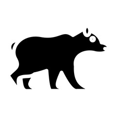 Bear Vector Design Icon Style