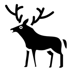 Reindeer Vector Design Icon Style