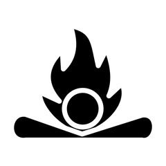Bonfire Vector Design Icon Style