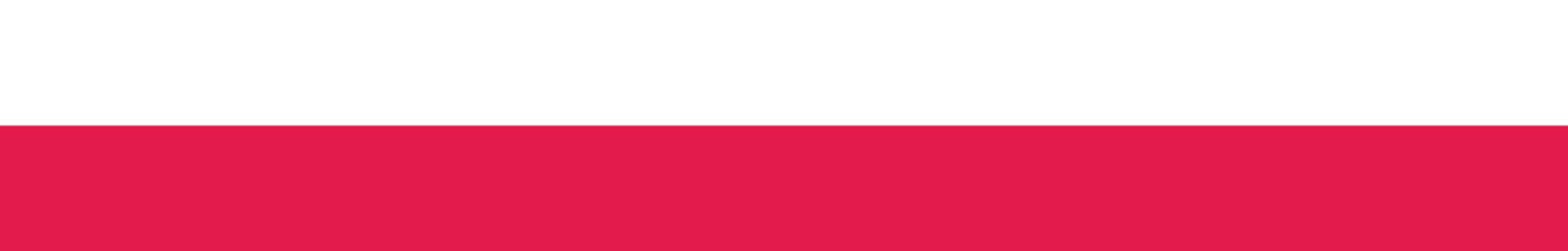 Flag of Poland. Poland flag long banner digital vector illustration