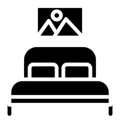 Bed Vector Design Icon Style