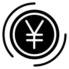 Yen Vector Design Icon Style