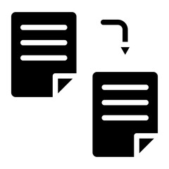 Duplicate Content Vector Design Icon Style