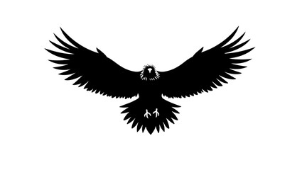 Eagle in the sky, vector silhouette eagle, bird, vector, silhouette, eagle, wing, flying, animal, illustration, wings, dove, black, feather, nature, fly, flight, symbol, tattoo, hawk, pigeon, falcon, 
