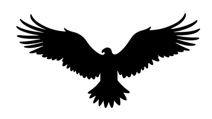 Eagle in the sky, vector silhouette eagle, bird, vector, silhouette, eagle, wing, flying, animal, illustration, wings, dove, black, feather, nature, fly, flight, symbol, tattoo, hawk, pigeon, falcon, 