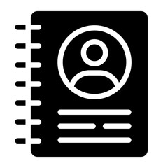 Address Book Vector Design Icon Style