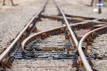 線路を分岐するポイント