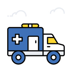 Awareness Ribbon vector filled outline icon. EPS 10 file