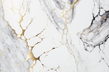White and gold marble textured background. Abstract design, 4k wallpaper