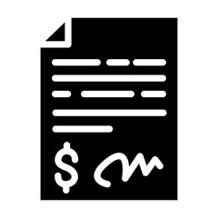 Financial Agreement Vector Design Icon Style