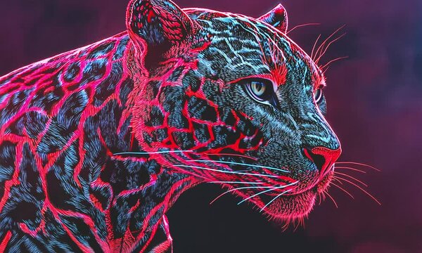 Fashion panther red energy vibes.