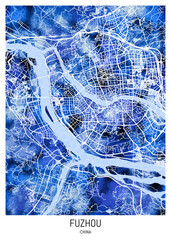 Fuzhou ChinaCity Map