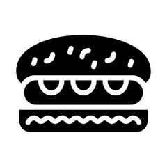 Sandwich Vector Design Icon Style