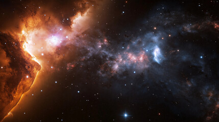 Naklejka premium space background with space