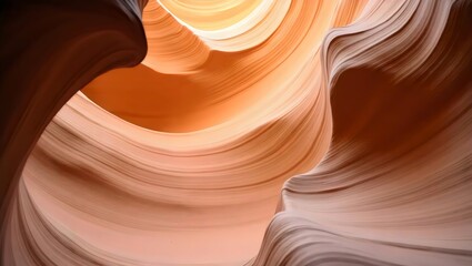 Abstract Sandstone Waves Forming a Breathtaking Desert Landscape