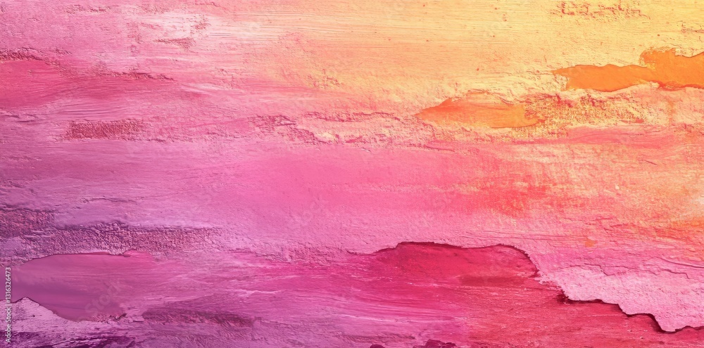 Poster a dynamic abstract background is created through the use of pink and orange watercolor strokes and s