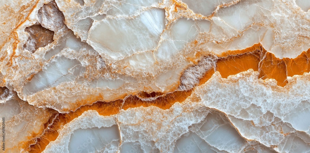 Poster Beige marble with intricate vein patterns creates a unique grunge texture, perfect for application in backgrounds and a range of design projects
