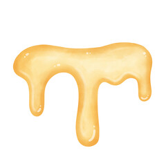 Dripping Honey Clipart | Cute Sweet Honey Drop Illustration