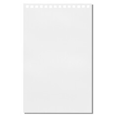 a isolated curled  sheet of paper