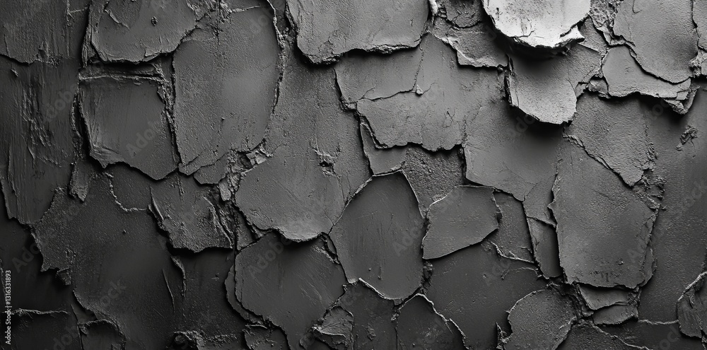 Poster weathered concrete wall surfaces often display a distinctly rough texture, contributing to a gritty 