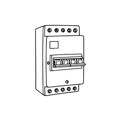Obraz premium Minimal Electrical Breaker Panel