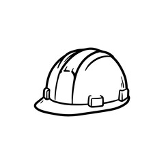 Simple Round Hard Hat with Ridges