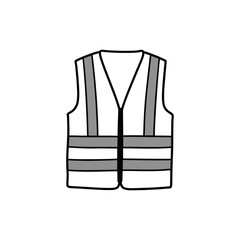 Minimal Vest with Reflective Stripes
