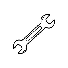 Basic Open-End Wrench with Slight Curve
