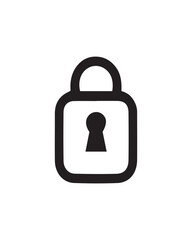 lock icon vector illustration