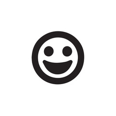 Fototapeta premium vector illustration of a smiley emoji with editable strokes